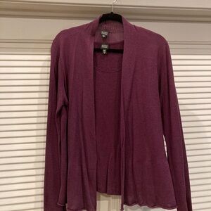 Eileen Fisher Rich Purple Cardigan